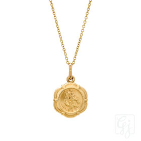 9K Yellow Gold St Christopher