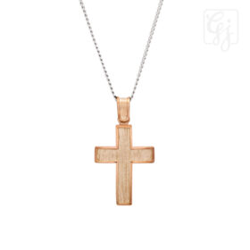 9K Rose Gold Cross