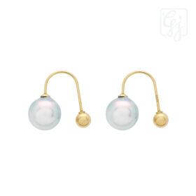18K Yellow Gold JCP Earrings