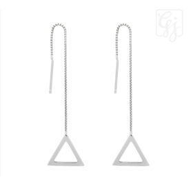 Sterling Silver Thread Earrings