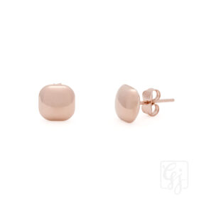 9K Rose Gold Italian Dome Studs