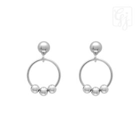 Sterling Silver Post Butterflies Earrings