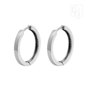 Sterling Silver Round Huggies