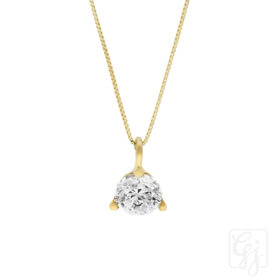 97 9K yellow gold pendant and chain 119 scaled 1