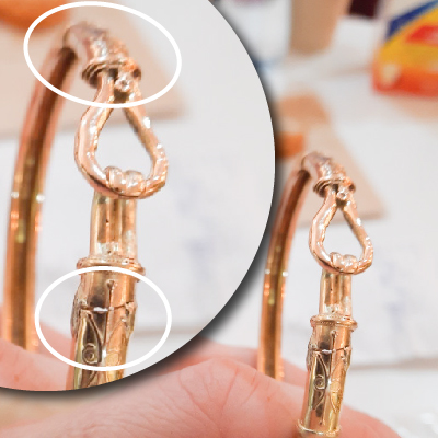 100 Year Old heirloom bangle restoration, jewellery restoration by Gillian's Jewellery, Jewellery Repair & Restoration Shop Forest Hill Melbourne, Jewellery Repair, Jewellery Remodel, Jewellery Restore, Custom handmade jewellery Design